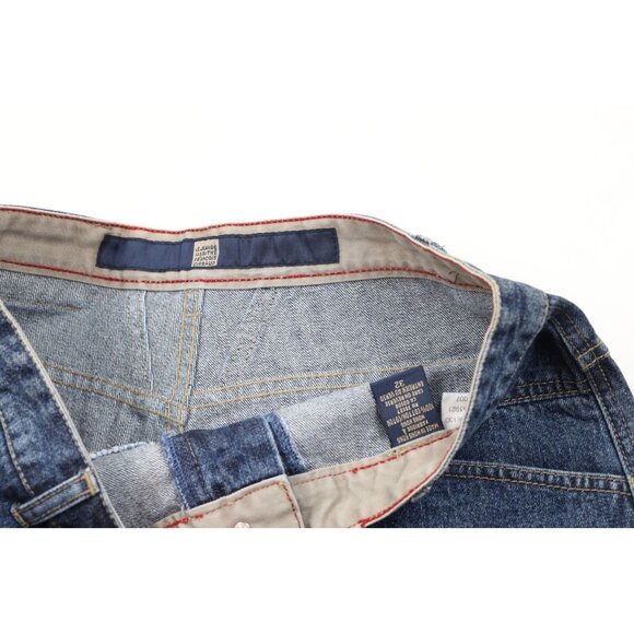 Deadstock Vintage 90s Marithe Francois Girbaud Mens 32 Loose Denim Jean Shorts - Picture 6 of 11